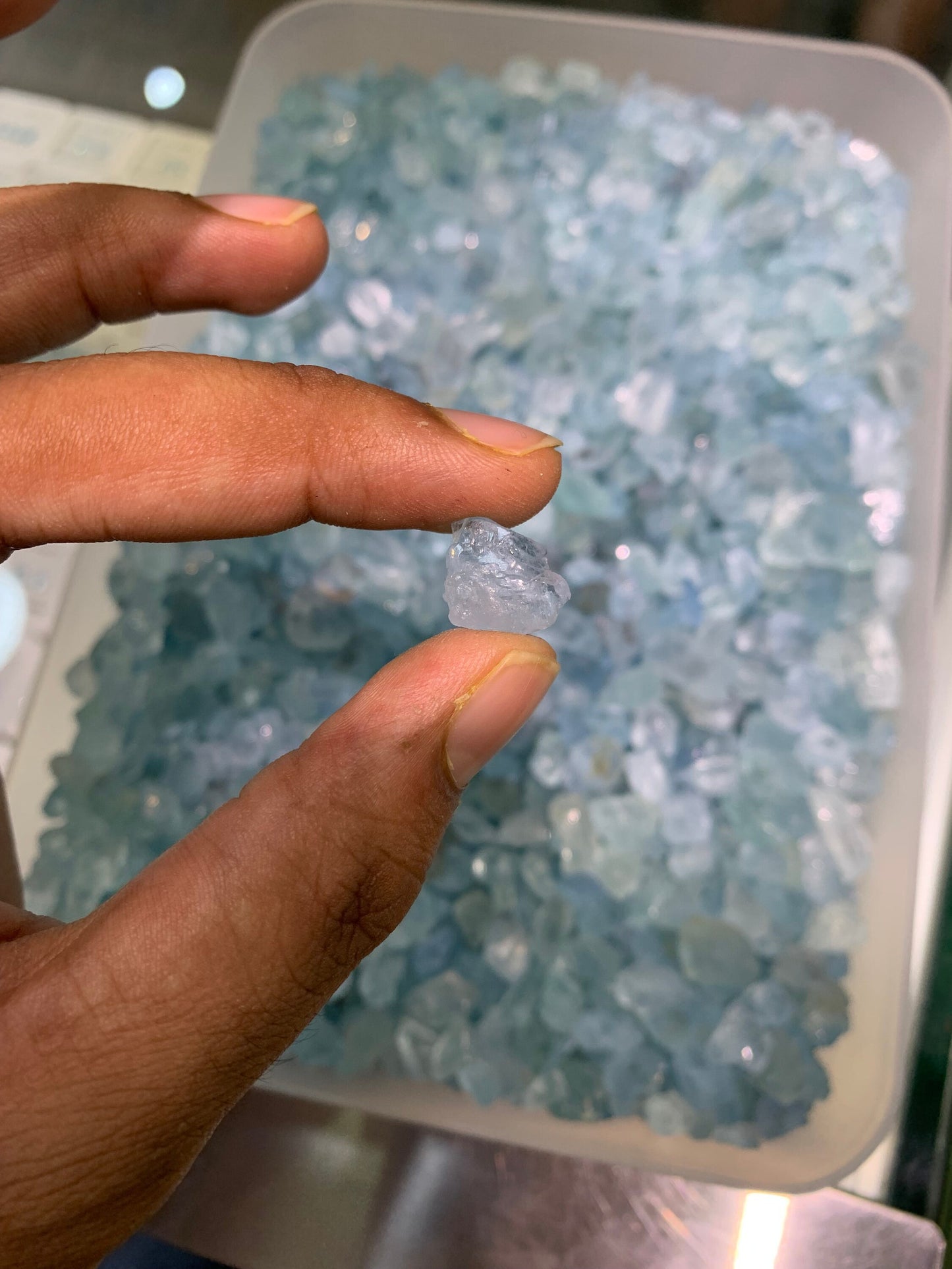 Natural Madagascar blue aquamarine rough 1 pcs
