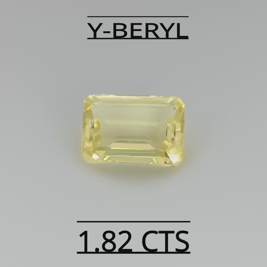 Natural Yellow Beryl  1.82 CARAT