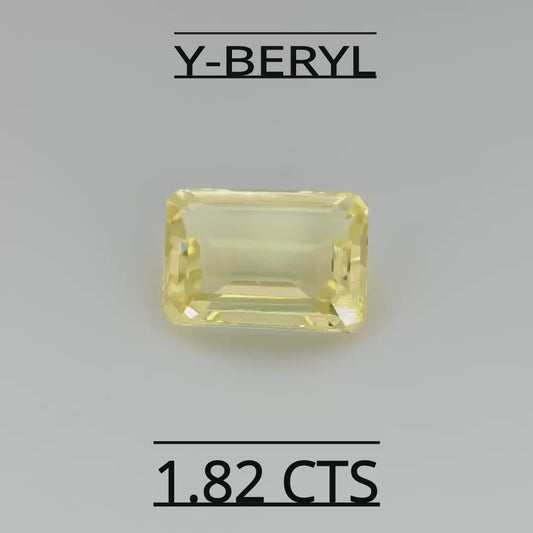 Natural Yellow Beryl  1.82 CARAT