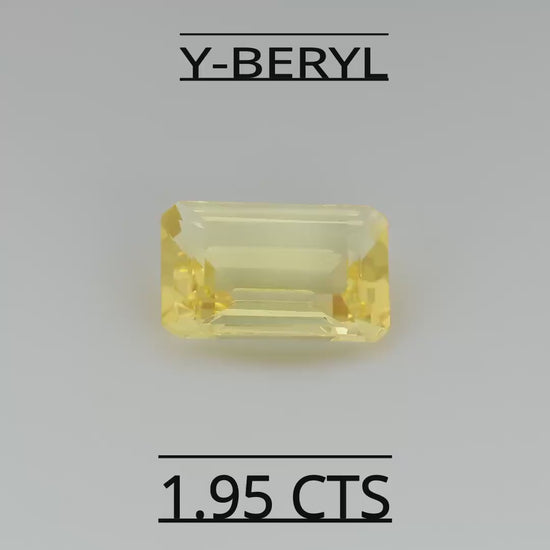 Natural Yellow Beryl  1.95 CARAT