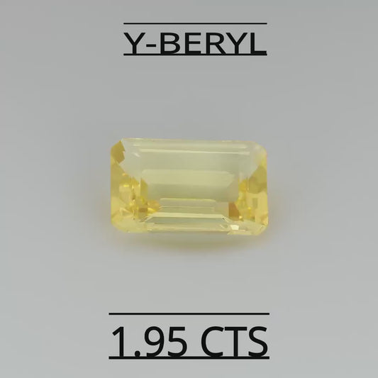 Natural Yellow Beryl  1.95 CARAT