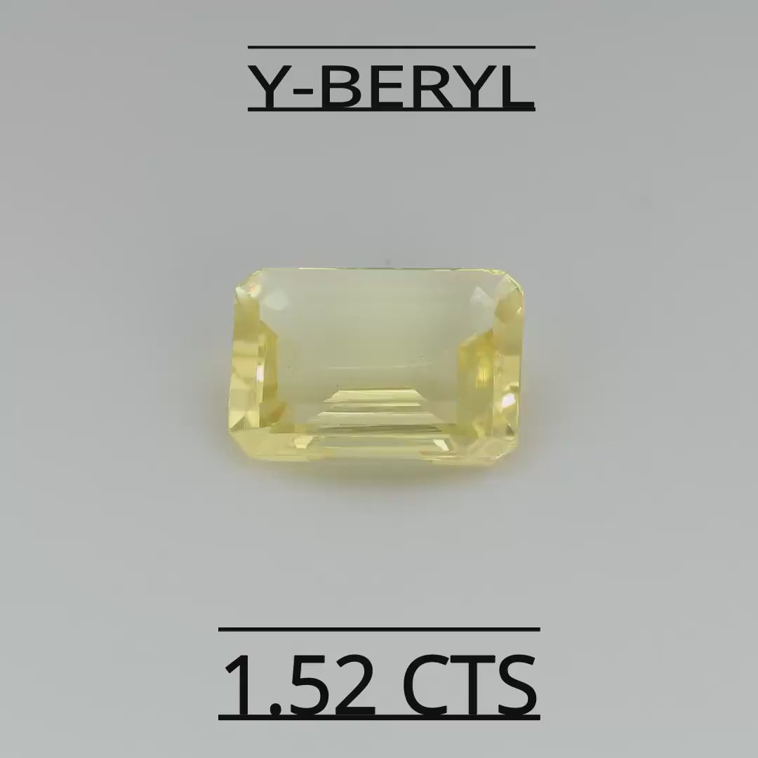 Natural Yellow Beryl  1.52 CARAT