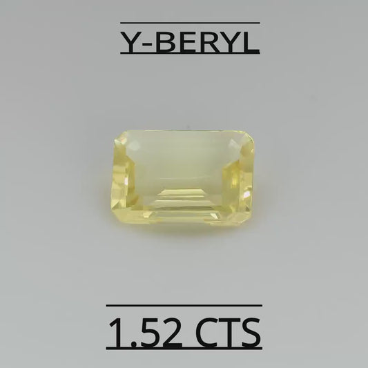 Natural Yellow Beryl  1.52 CARAT