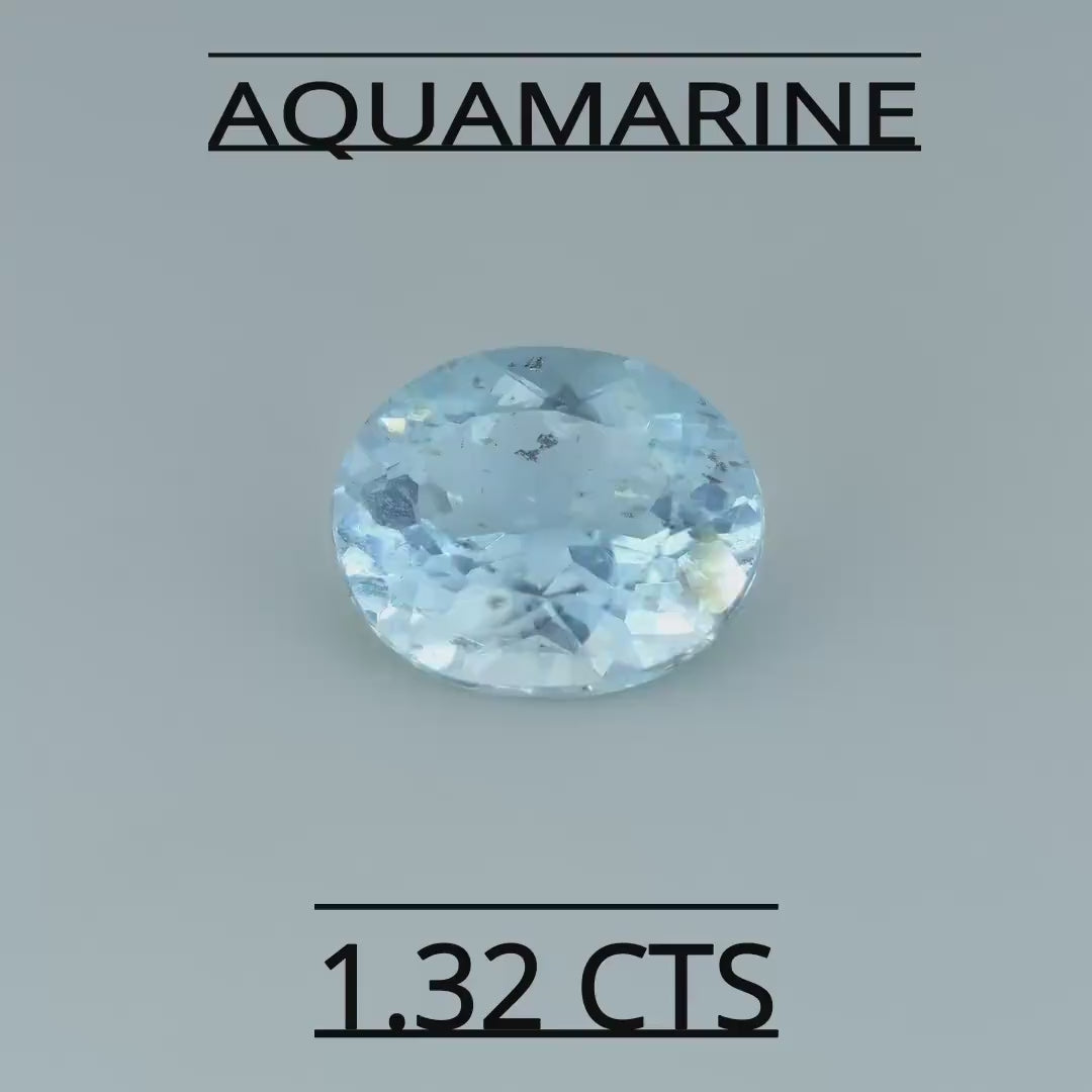 NATURAL AQUAMARINE 1.32 CTS