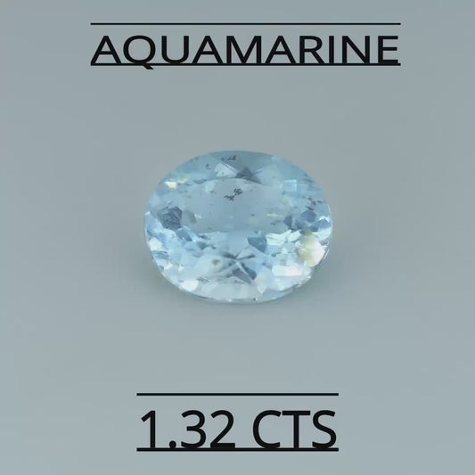 NATURAL AQUAMARINE 1.32 CTS