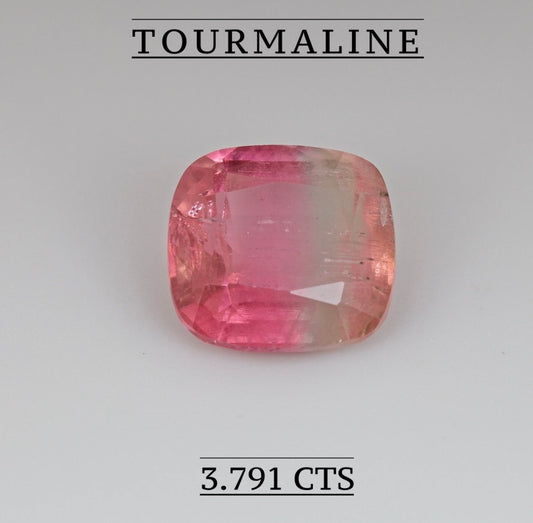Bi Colour Tourmaline 3.791 CTS , Nigeria