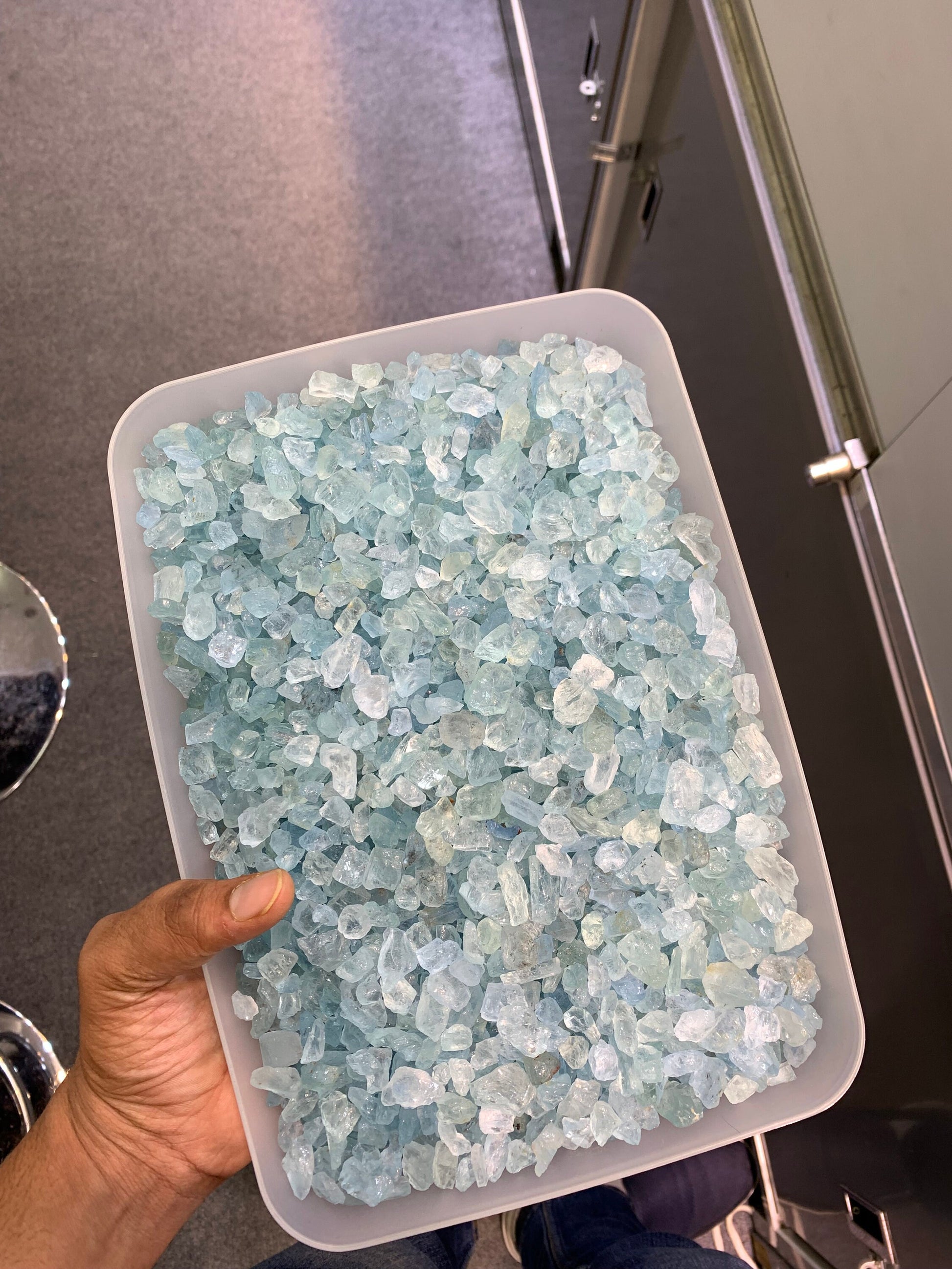 Natural Madagascar blue aquamarine rough 1 pcs