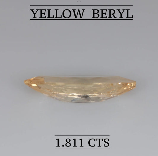 Natural Yellow Beryl 1.81 CARAT
