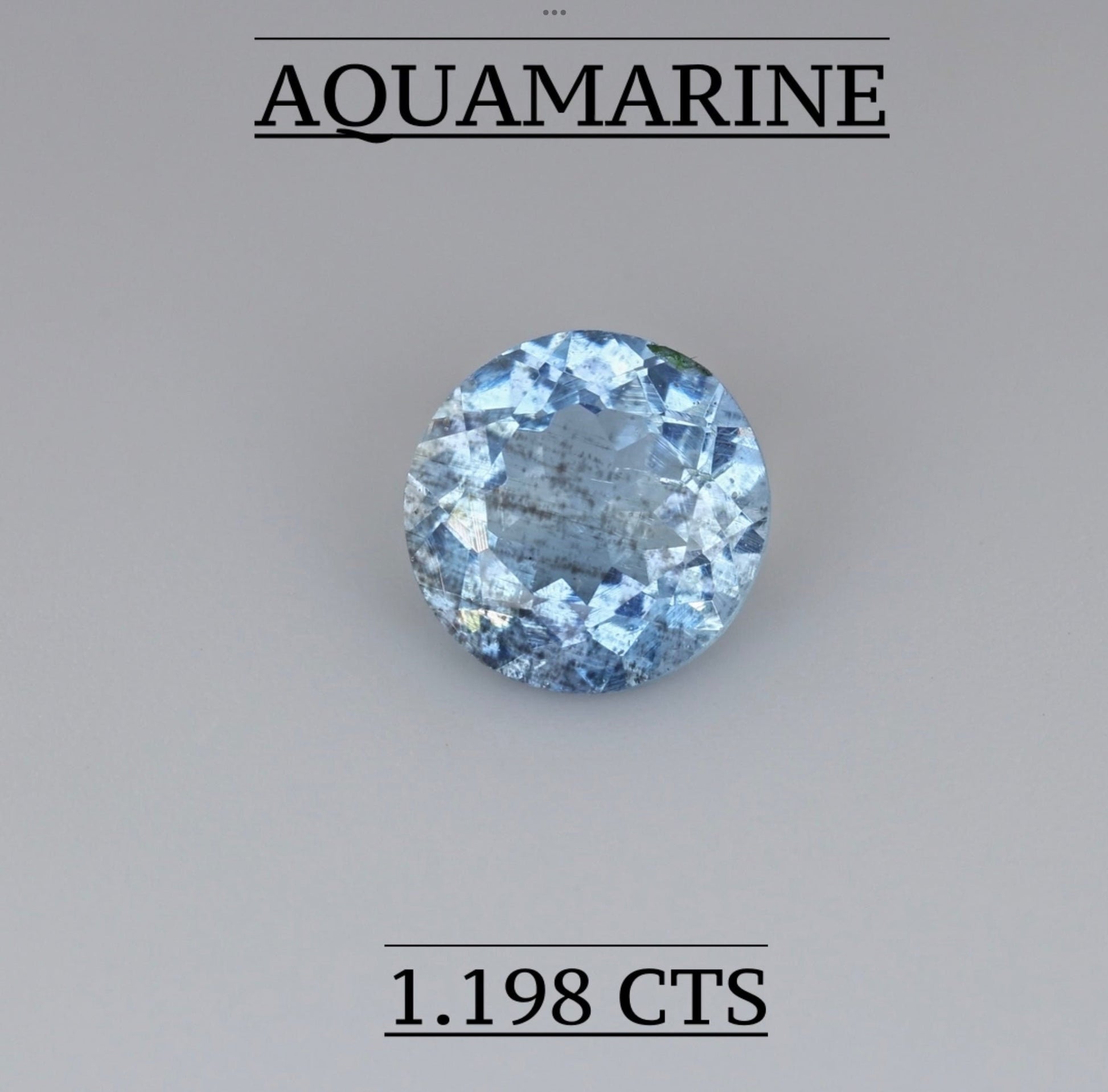 NATURAL AQUAMARINE 1.198 CTS