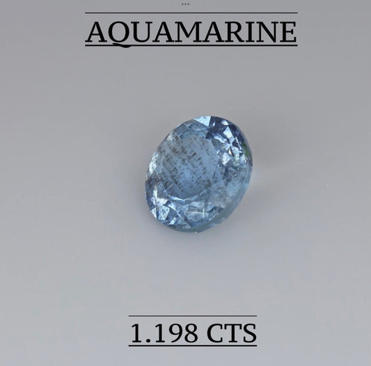 NATURAL AQUAMARINE 1.198 CTS
