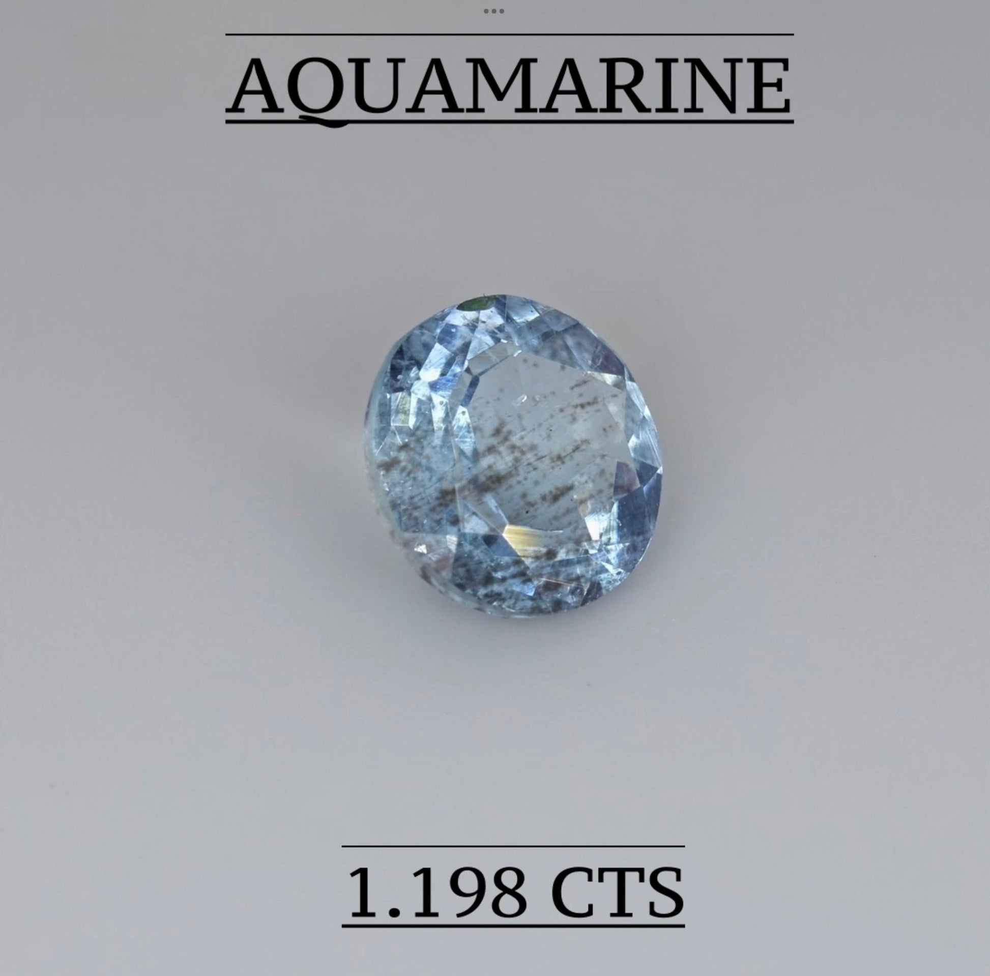 NATURAL AQUAMARINE 1.198 CTS