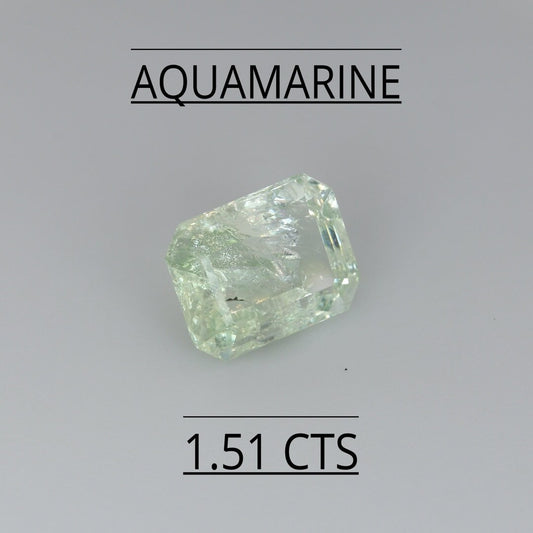 NATURAL AQUAMARINE 1.51 CTS