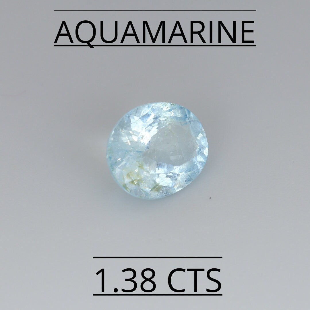 NATURAL AQUAMARINE 1.38 CTS