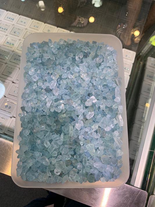 Natural Madagascar blue aquamarine rough 1 pcs