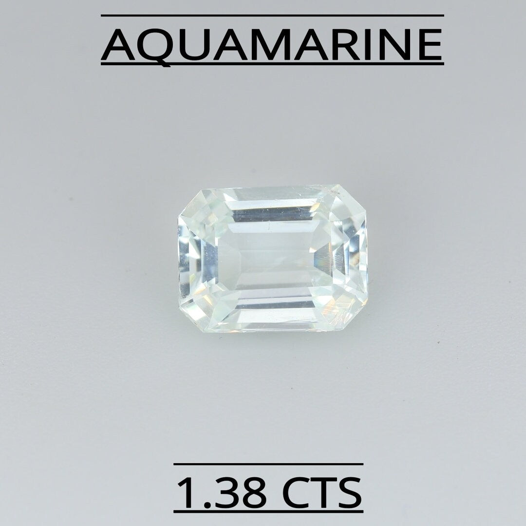 NATURAL AQUAMARINE 1.38 CTS