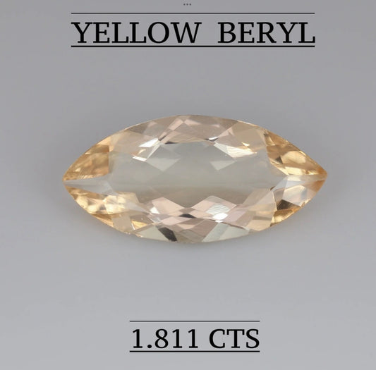 Natural Yellow Beryl 1.81 CARAT
