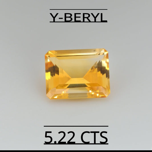 Natural Yellow Beryl 5.22 CARAT