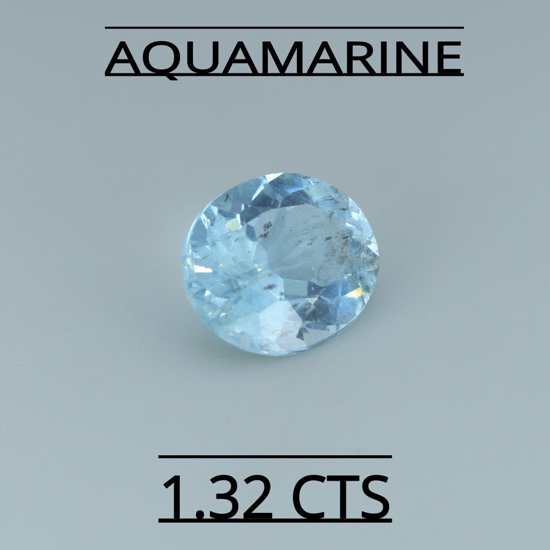 NATURAL AQUAMARINE 1.32 CTS