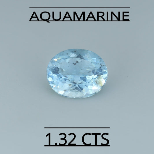 NATURAL AQUAMARINE 1.32 CTS