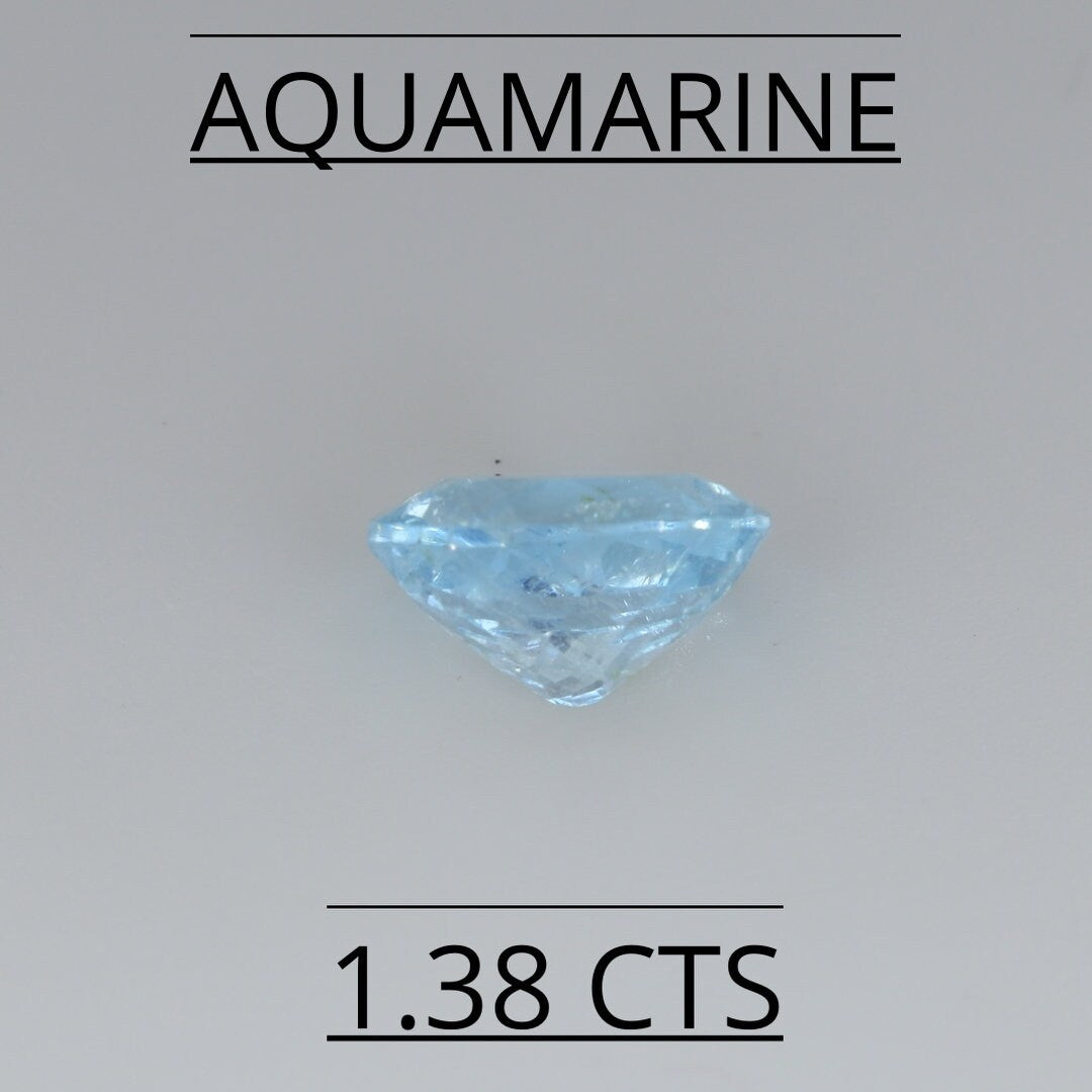 NATURAL AQUAMARINE 1.38 CTS