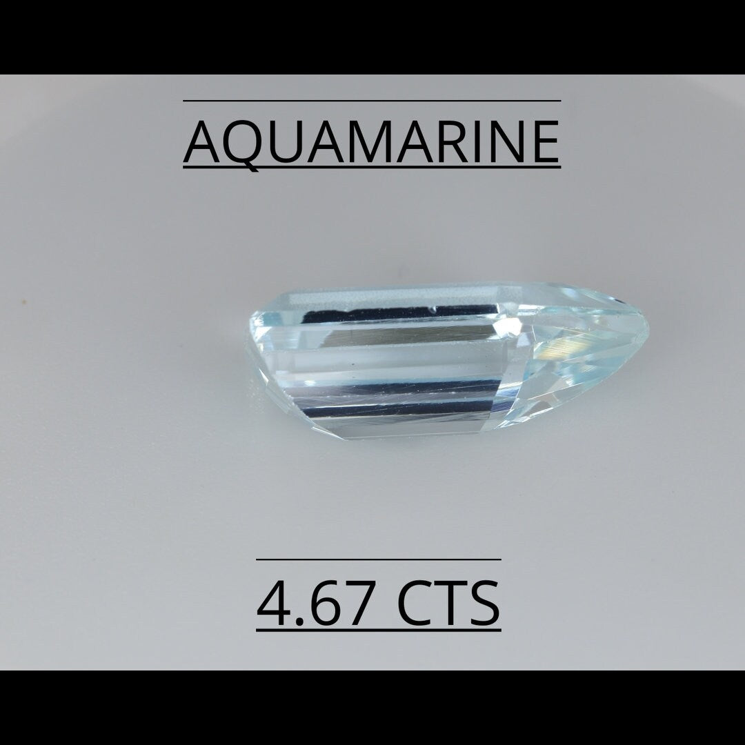 NATURAL AQUAMARINE 4.67 CTS