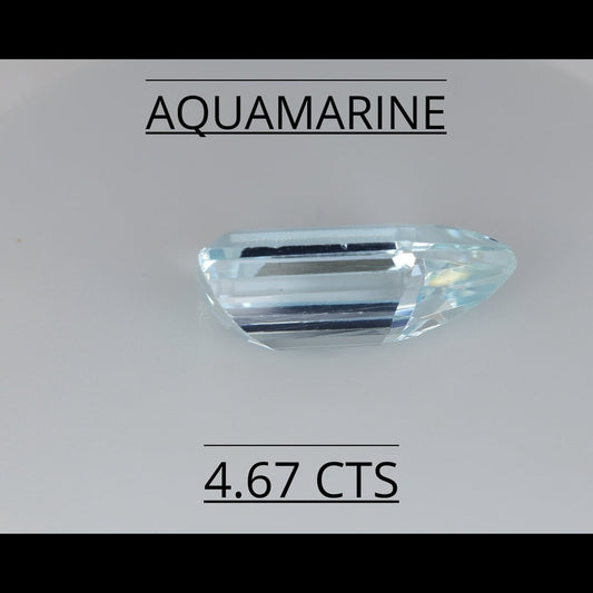 NATURAL AQUAMARINE 4.67 CTS