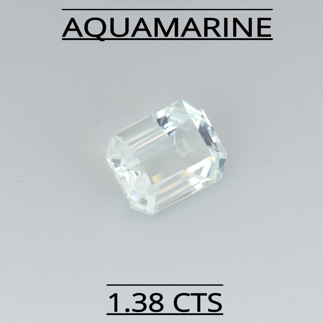 NATURAL AQUAMARINE 1.38 CTS