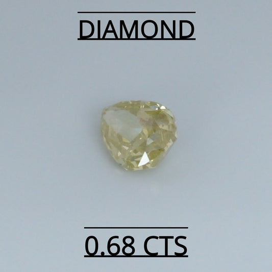 Natural Fancy Yellow diamond 0.68 cts