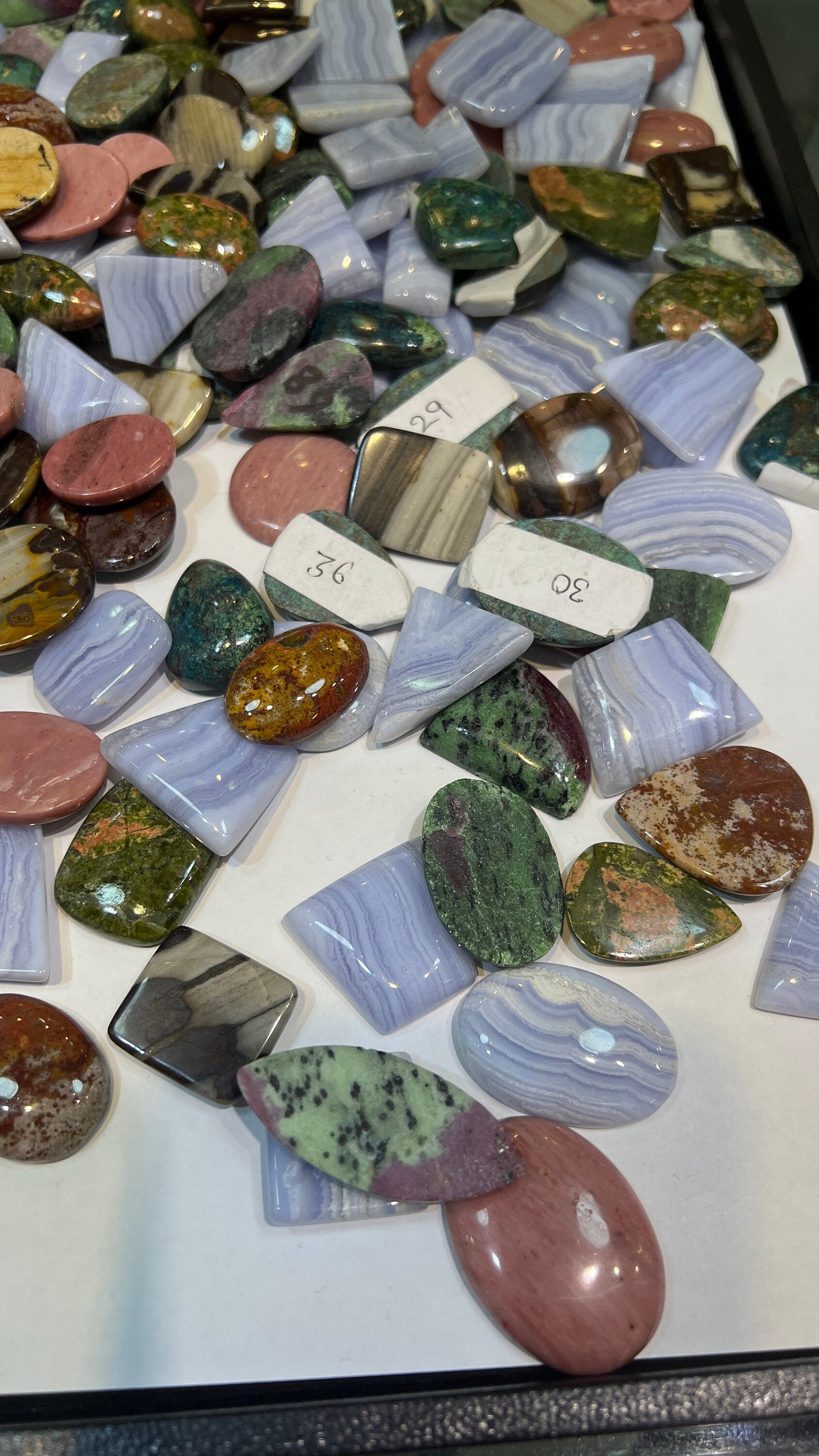 Natural Mix Cabochons 10 pieces set