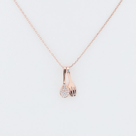 Rose Gold 925 Sterling silver Neckalce