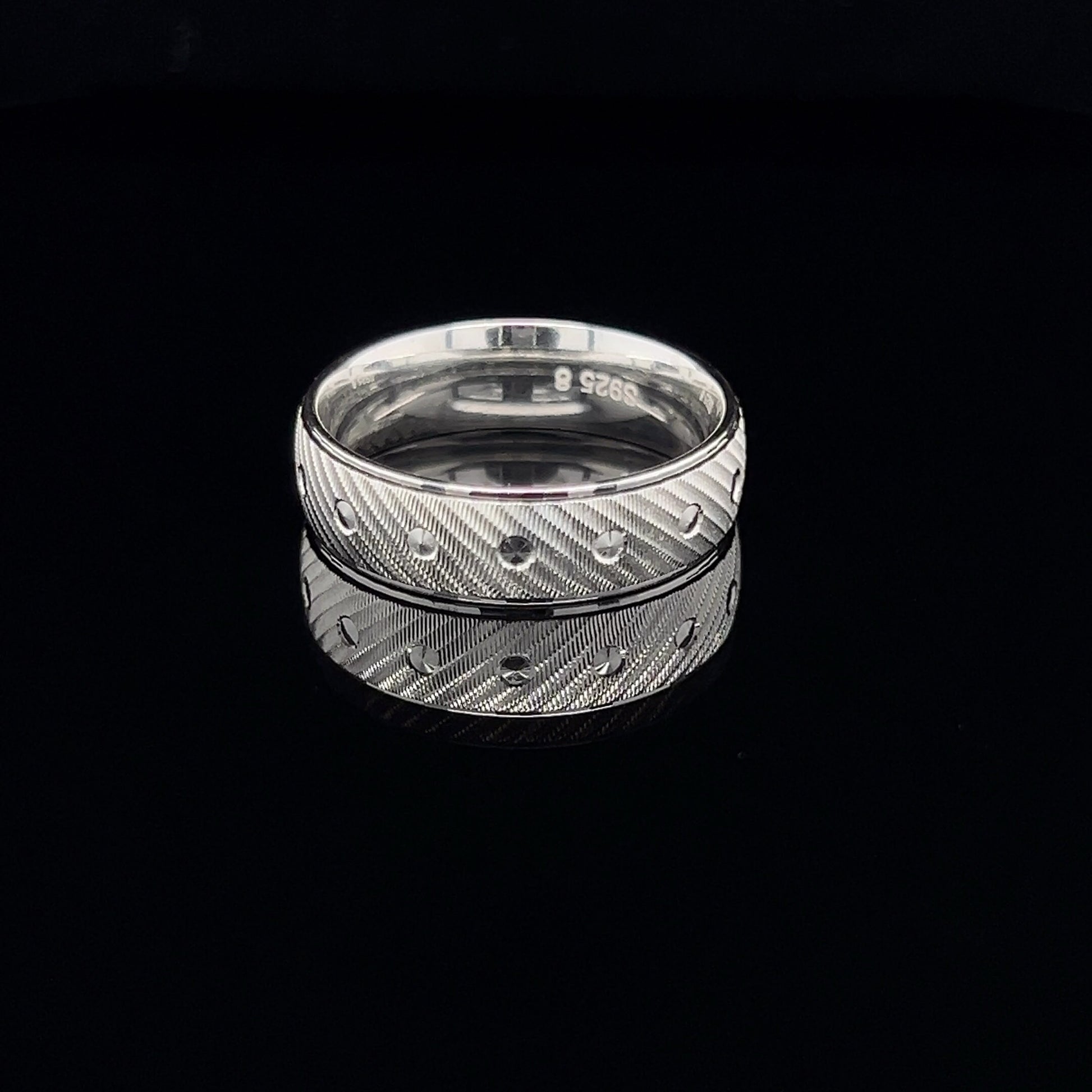 925 Sterling Silver Rings Bands Elegant Desgin