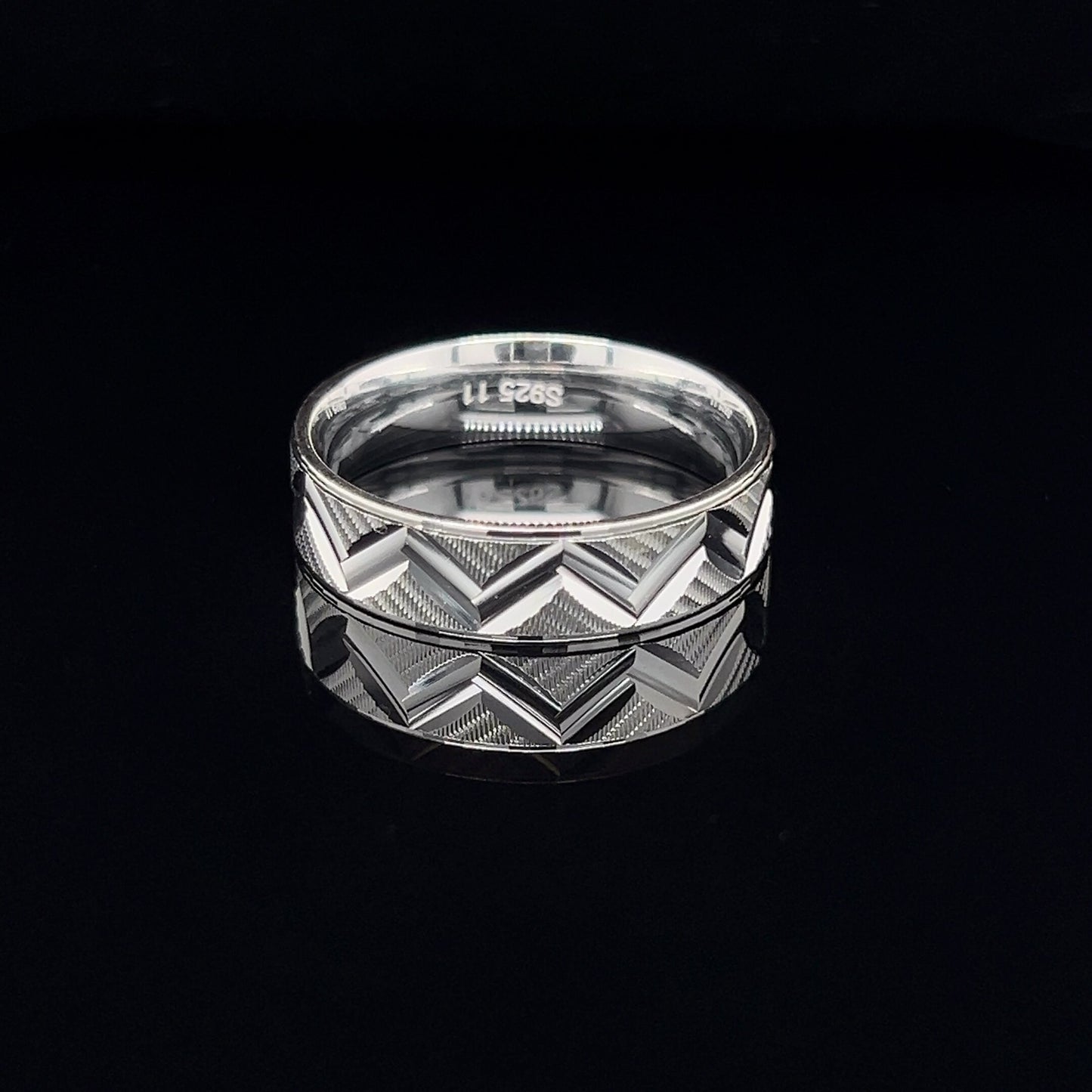 925 Sterling Silver Rings Bands Elegant Desgin