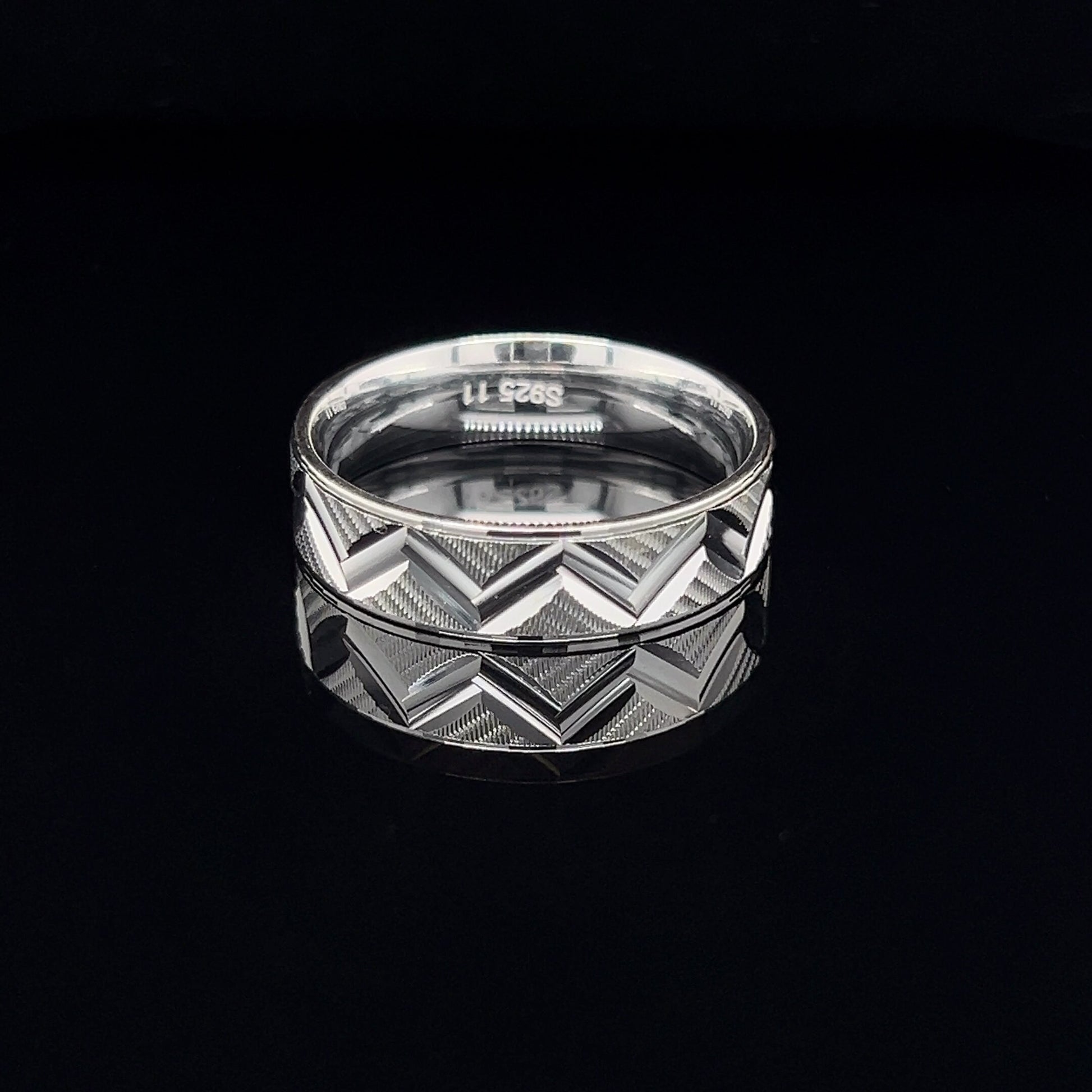 925 Sterling Silver Rings Bands Elegant Desgin