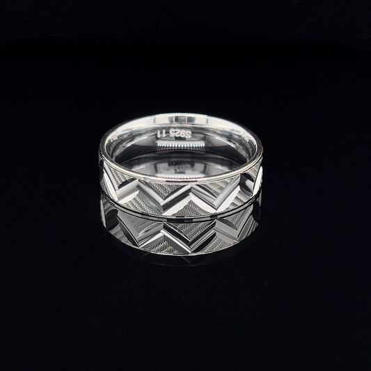 925 Sterling Silver Rings Bands Elegant Desgin