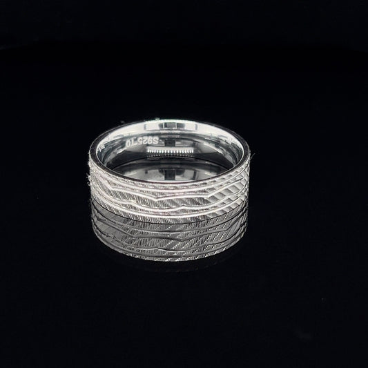 925 Sterling Silver Rings Bands Elegant Desgin