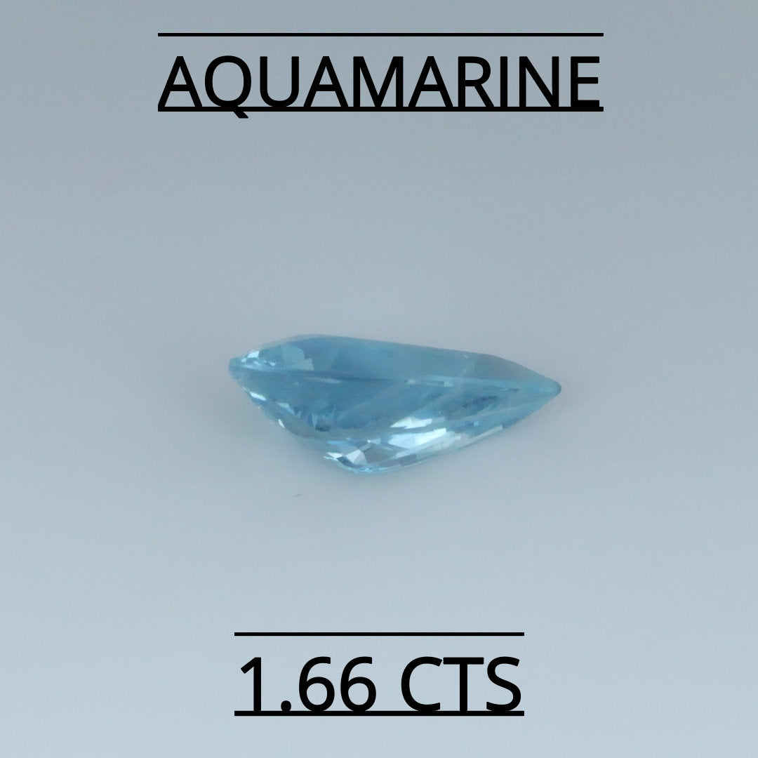 NATURAL AQUAMARINE 1.66 CTS