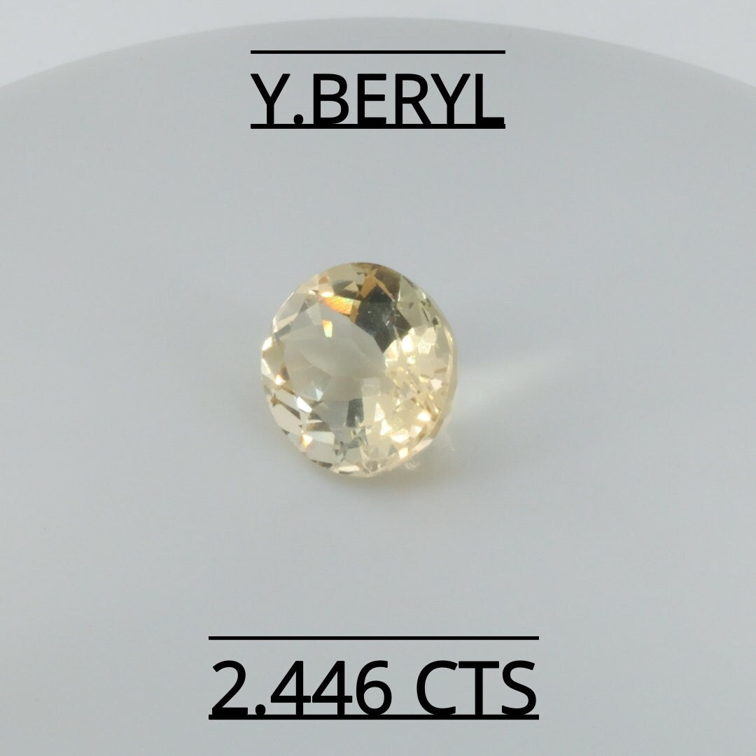 Natural Yellow Beryl 2.446 CARAT
