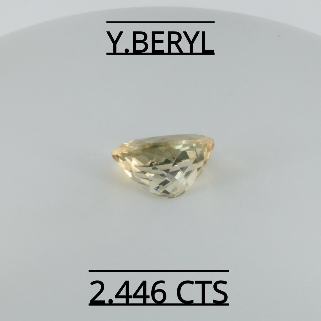 Natural Yellow Beryl 2.446 CARAT