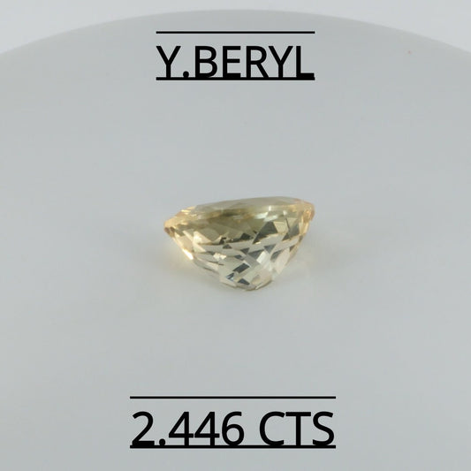 Natural Yellow Beryl 2.446 CARAT