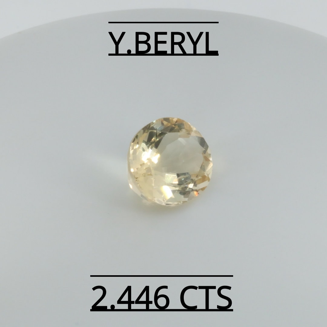 Natural Yellow Beryl 2.446 CARAT