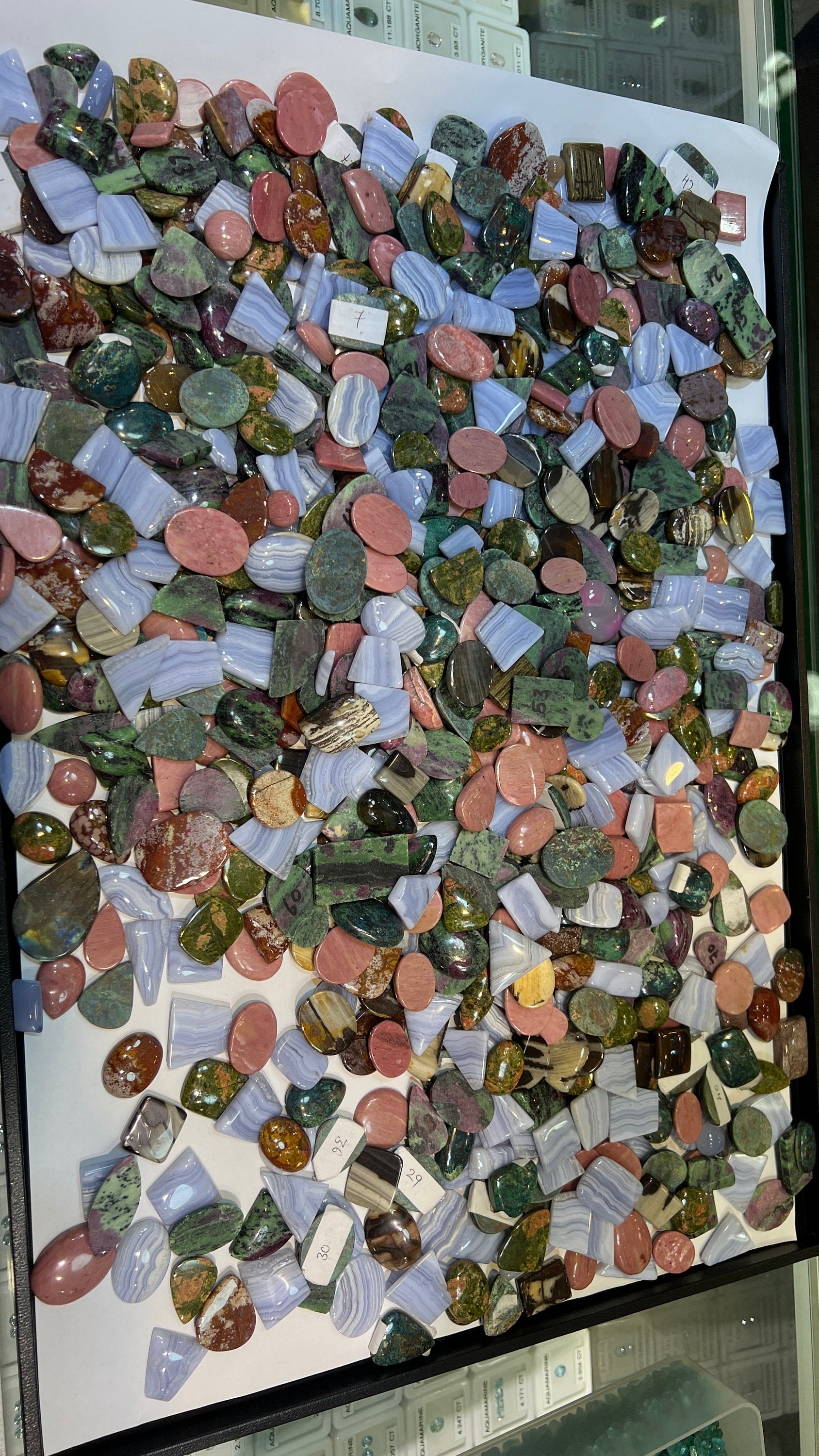 Natural Mix Cabochons 10 pieces set