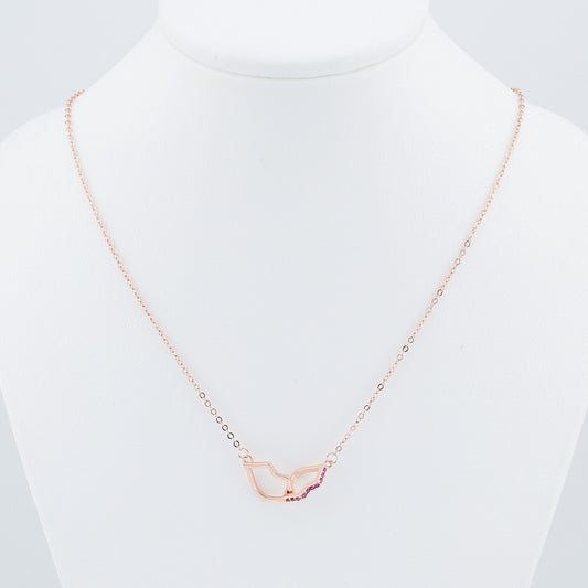 Rose Gold 925 Sterling silver Neckalce