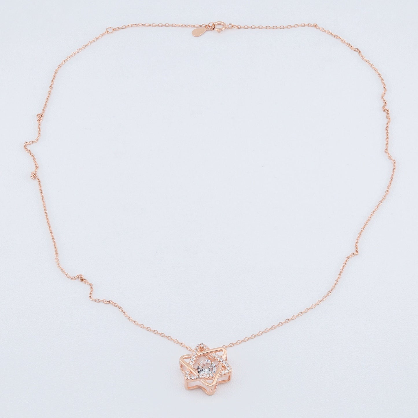 Rose Gold 925 Sterling silver Neckalce