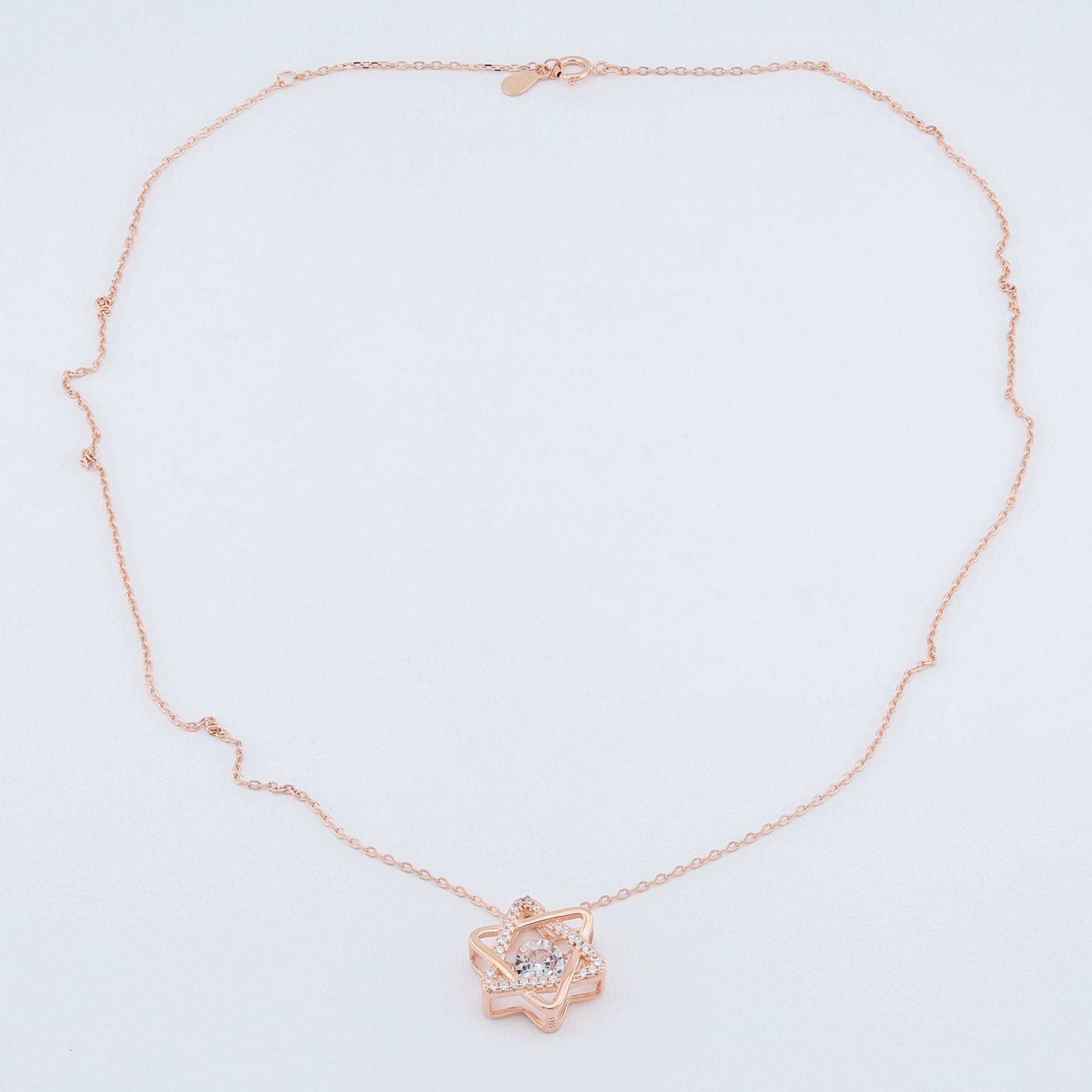 Rose Gold 925 Sterling silver Neckalce