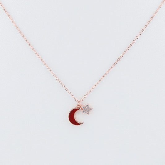 Rose Gold 925 Sterling silver Neckalce