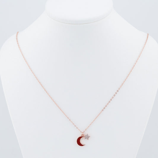 Rose Gold 925 Sterling silver Neckalce