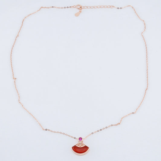 Rose Gold 925 Sterling silver Neckalce