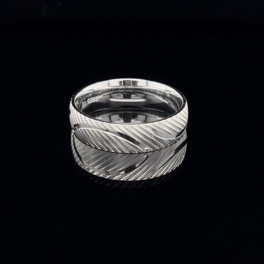 925 Sterling Silver Rings Bands Elegant Desgin