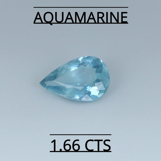 NATURAL AQUAMARINE 1.66 CTS