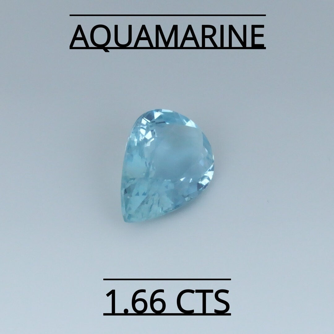 NATURAL AQUAMARINE 1.66 CTS